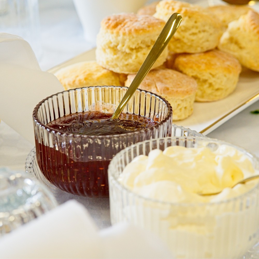 Scones, jam and cream