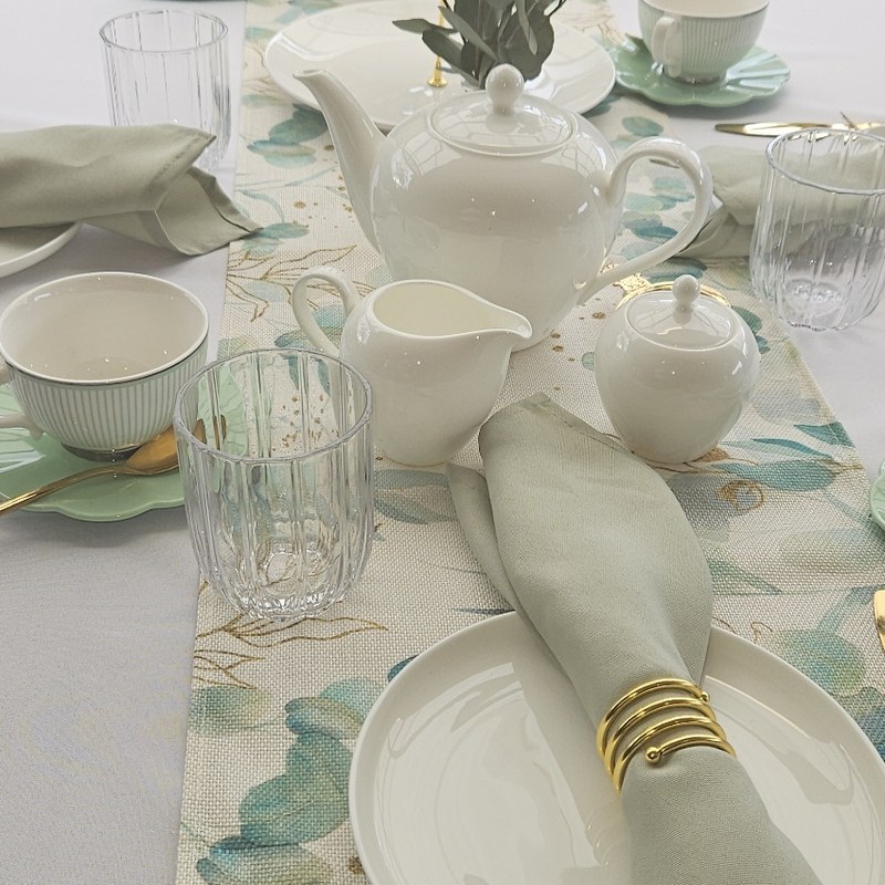 Styled high tea table